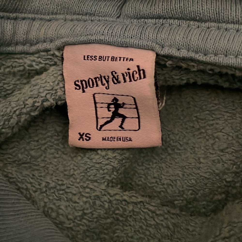 - 🆕SPORTY & RICH
Green 'Wellness Studio' Hoodie - Picture 6 of 8
